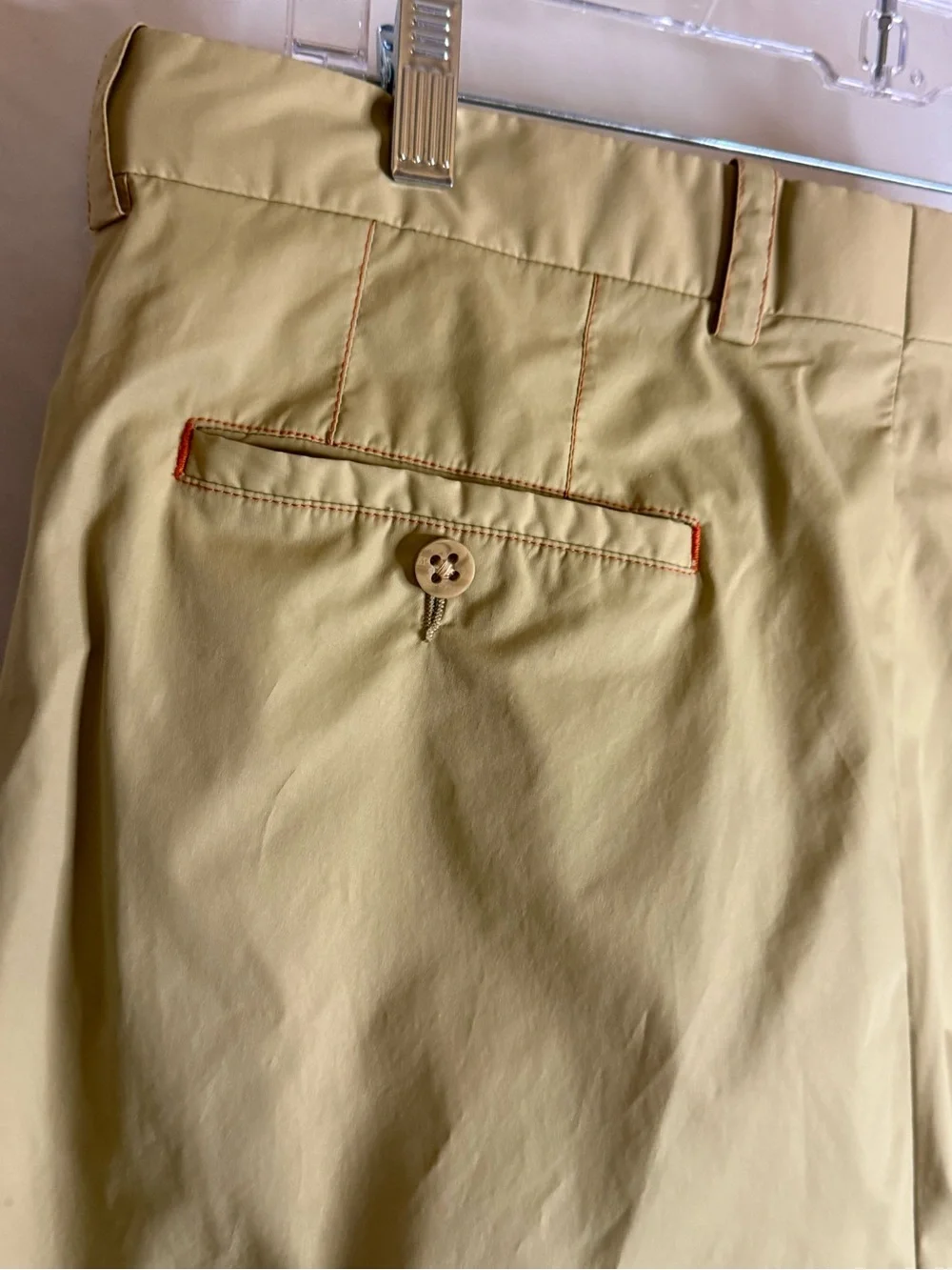 Aristo Eighteen Men’s Golf Pants Size 36 Khaki Performance Flat Front Casual